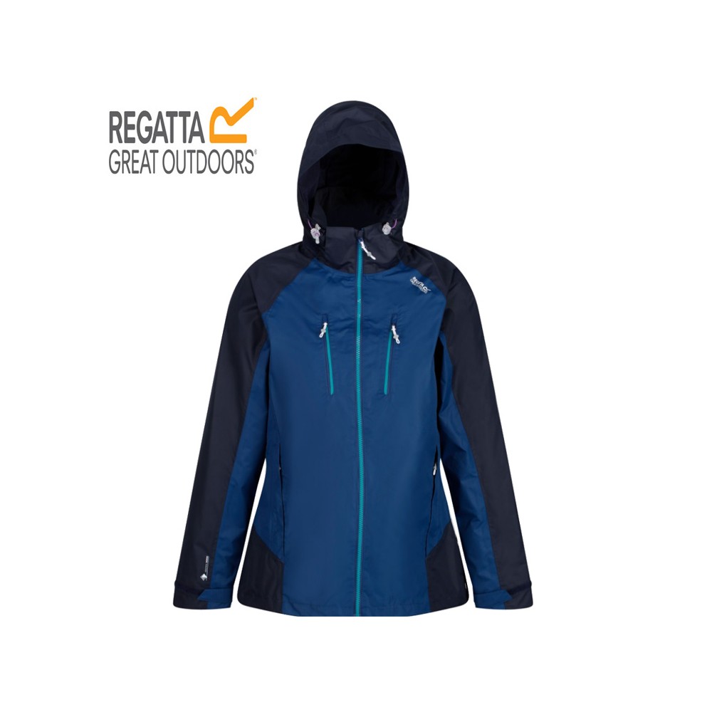 Veste imperméable REGATTA Calderdale III Bleu Femme