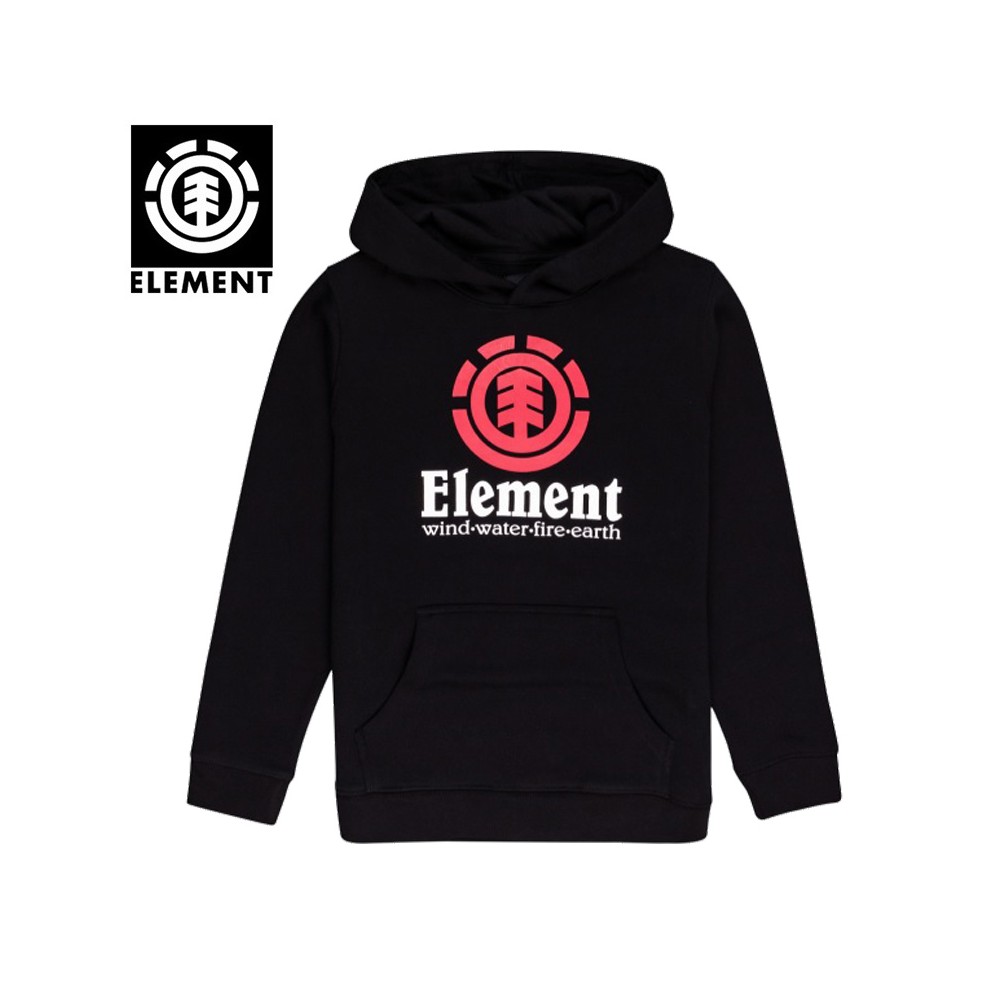 Sweat ELEMENT Vertical Hood Noir Junior