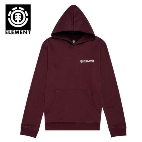 Sweat ELEMENT Blazin Chest Hood Lie de vin Junior