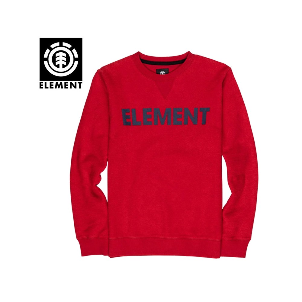 Sweat ELEMENT Reverse Crew Rouge Junior