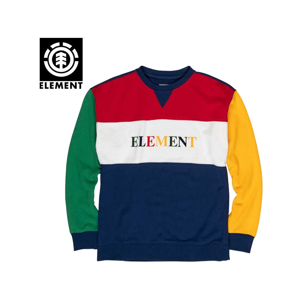 Sweat ELEMENT Blocky Crew Multicolore Junior