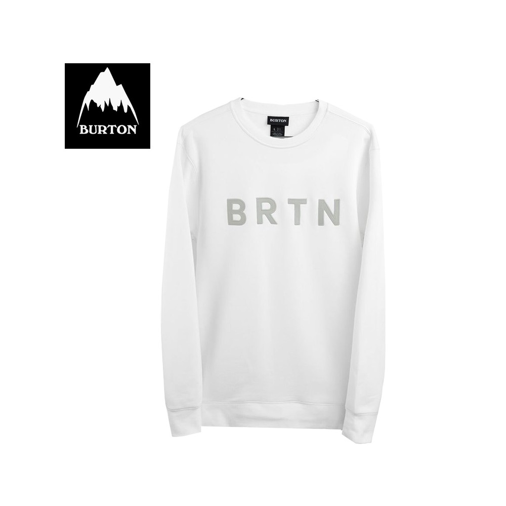 Sweat BURTON BRTN Crew Blanc Homme