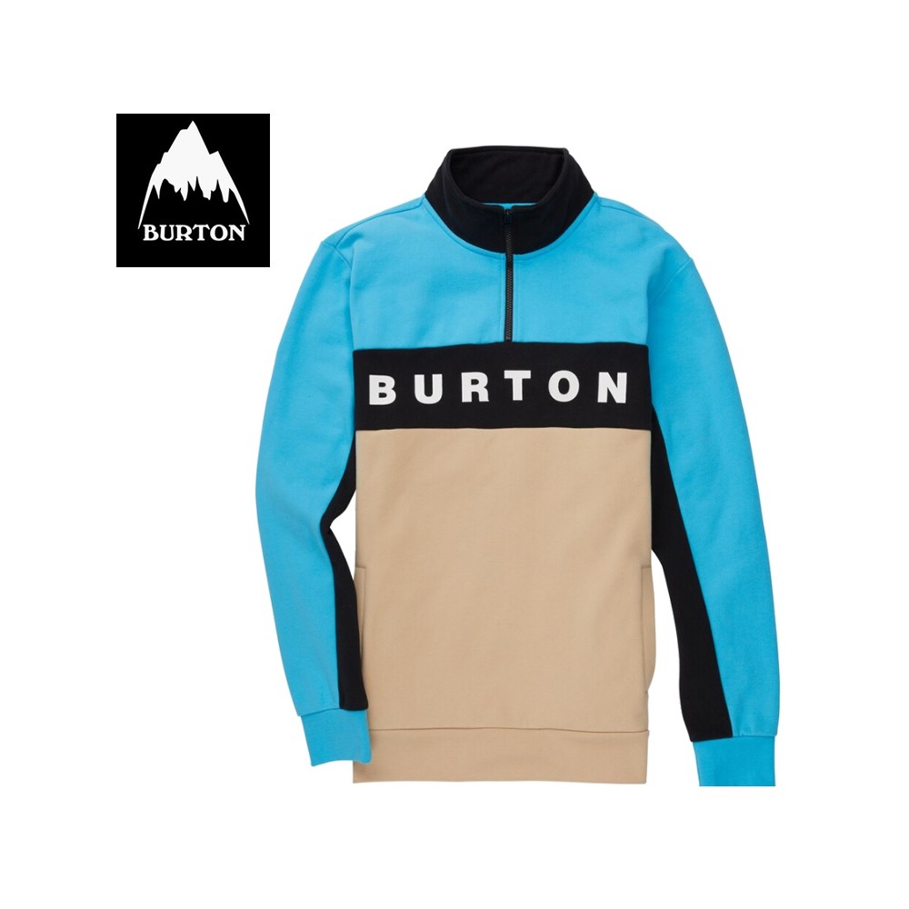 Sweat zippé BURTON Lowball Multicolore Homme