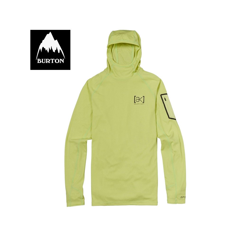 Maillot thermique BURTON AK System Hoody Jaune Homme