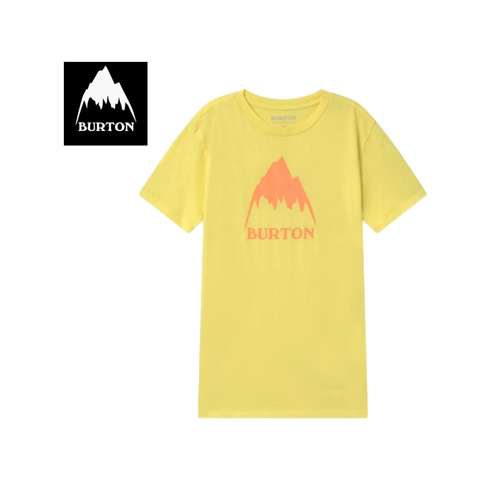 T-shirt BURTON Mountain High Jaune Junior