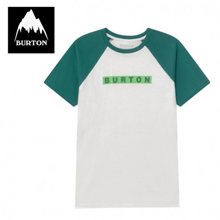 T-shirt BURTON Vault Blanc / Vert Junior