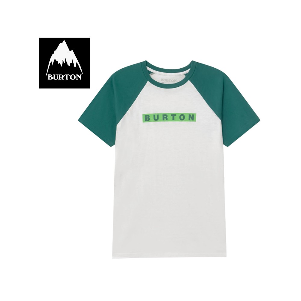 T-shirt BURTON Vault Blanc / Vert Junior