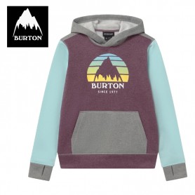 Sweat à capuche BURTON Oak Violine / Gris Junior