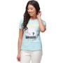 Tee-shirt BURTON Ashmore Photo Bleu Femme