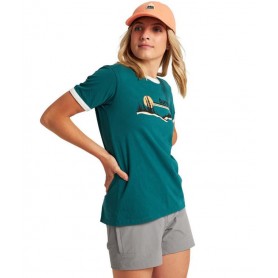 Tee-shirt BURTON Carlow Vert Femme