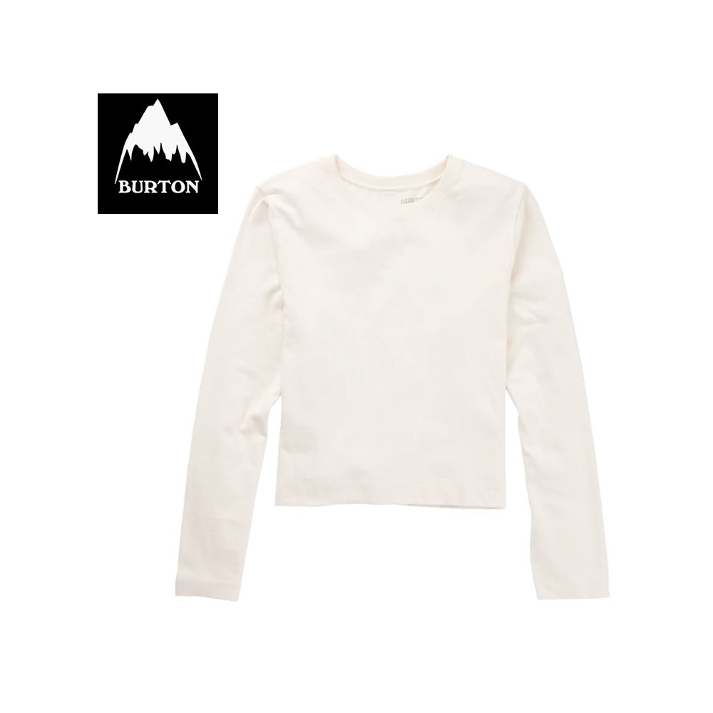 Sweat fin BURTON Larosa Crop Crème Femme