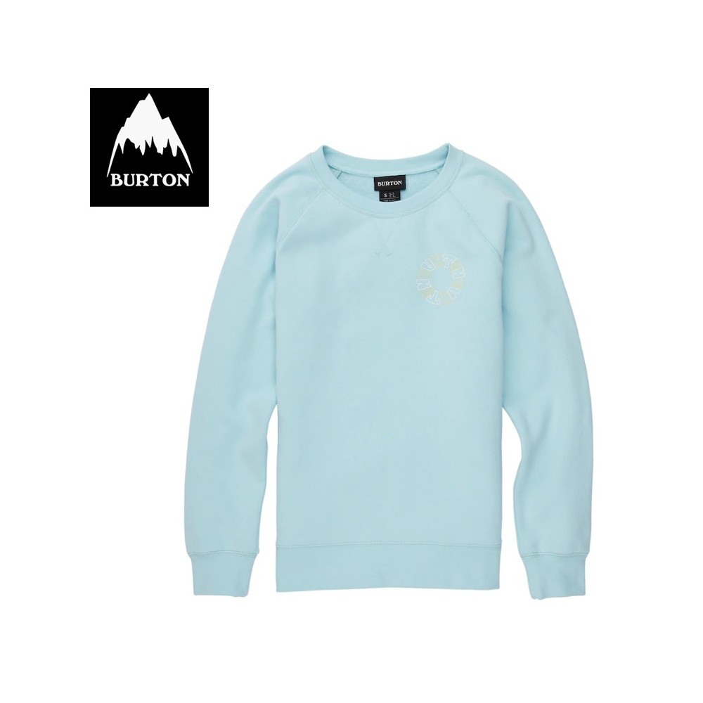 Sweat BURTON Keeler Crew Bleu Femme