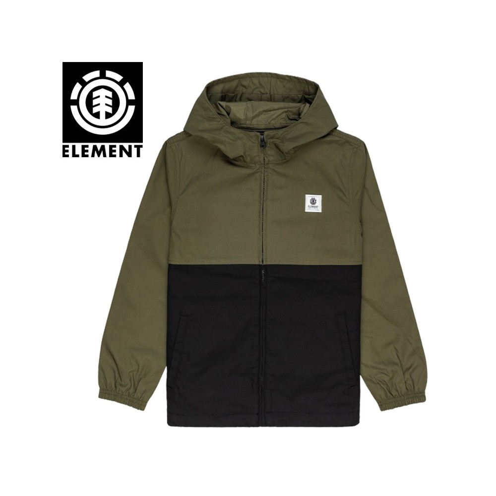 Veste ELEMENT Alder Light Two Tones Kaki / Noir Garçon