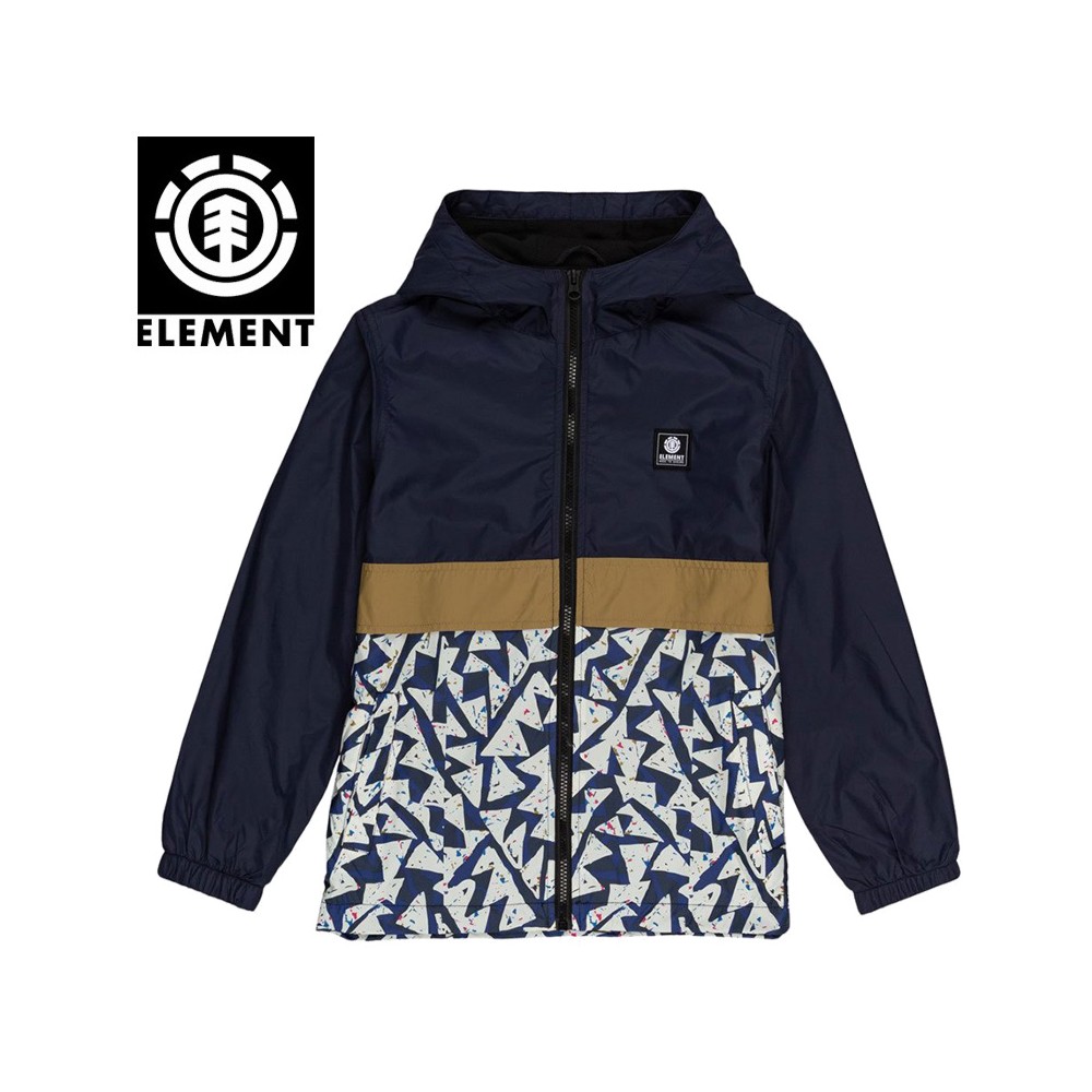 Veste coupe-vent ELEMENT Nathan Bleu marine Junior