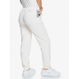 Pantalon jogging ROXY Marine Bloom Crème Femme