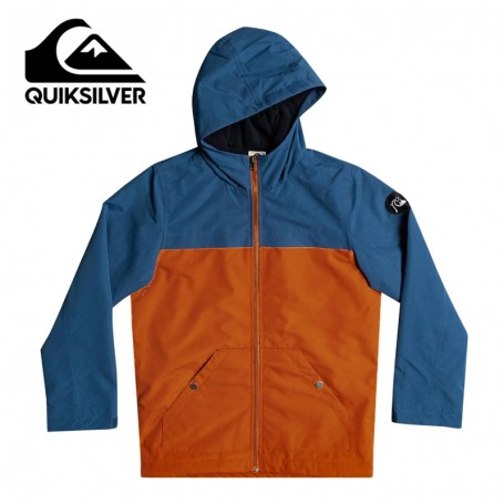 Parka QUIKSILVER Waiting Period Bleu Orange Gar on