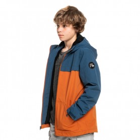 Parka QUIKSILVER  Waiting Period  Bleu / Orange Garçon