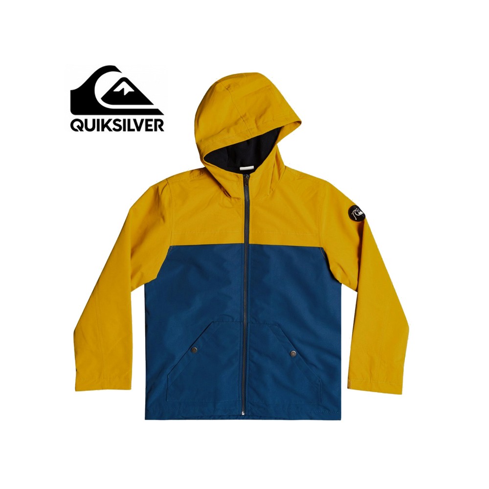 Parka QUIKSILVER  Waiting Period  Jaune / Bleu Garçon