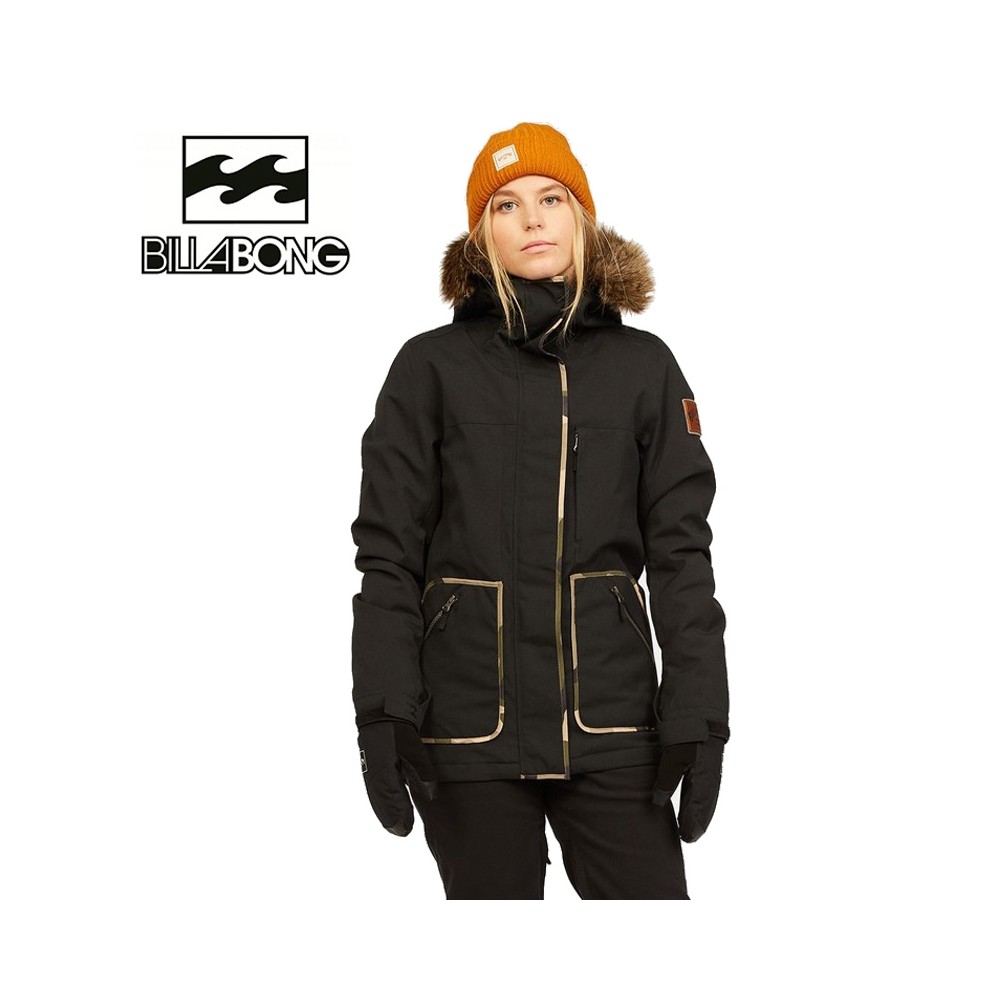 Veste de ski BILLABONG Into the Forest Noir Femme