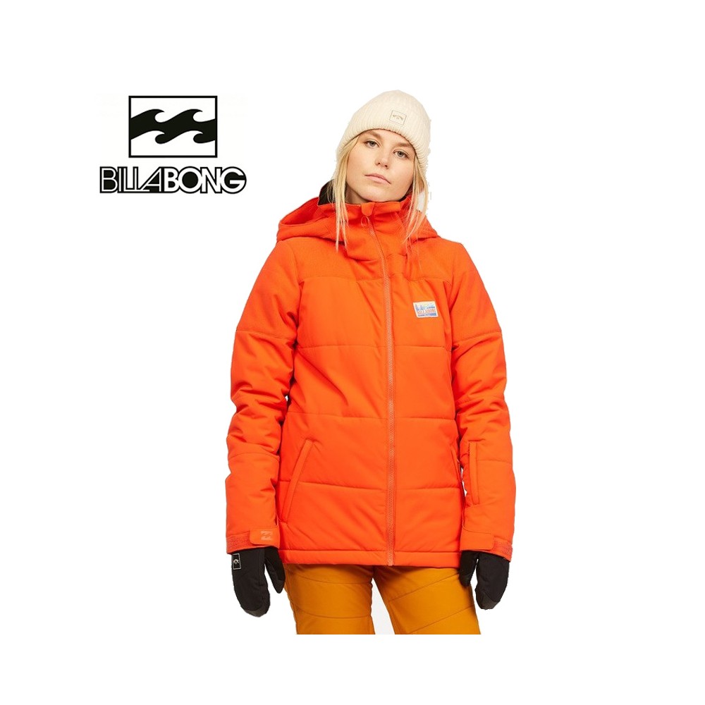 Doudoune de ski BILLABONG Down Rider Orange feu Femme