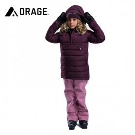 Anorak de ski ORAGE Nootka Canneberge Junior