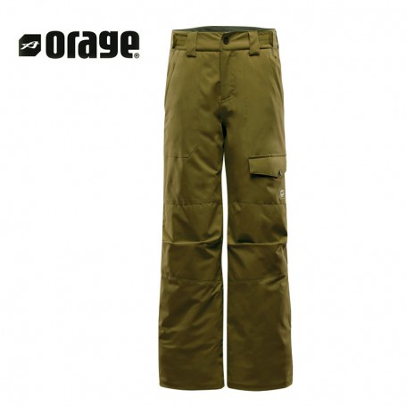 Pantalon de ski ORAGE Tarzo Kaki Garçon