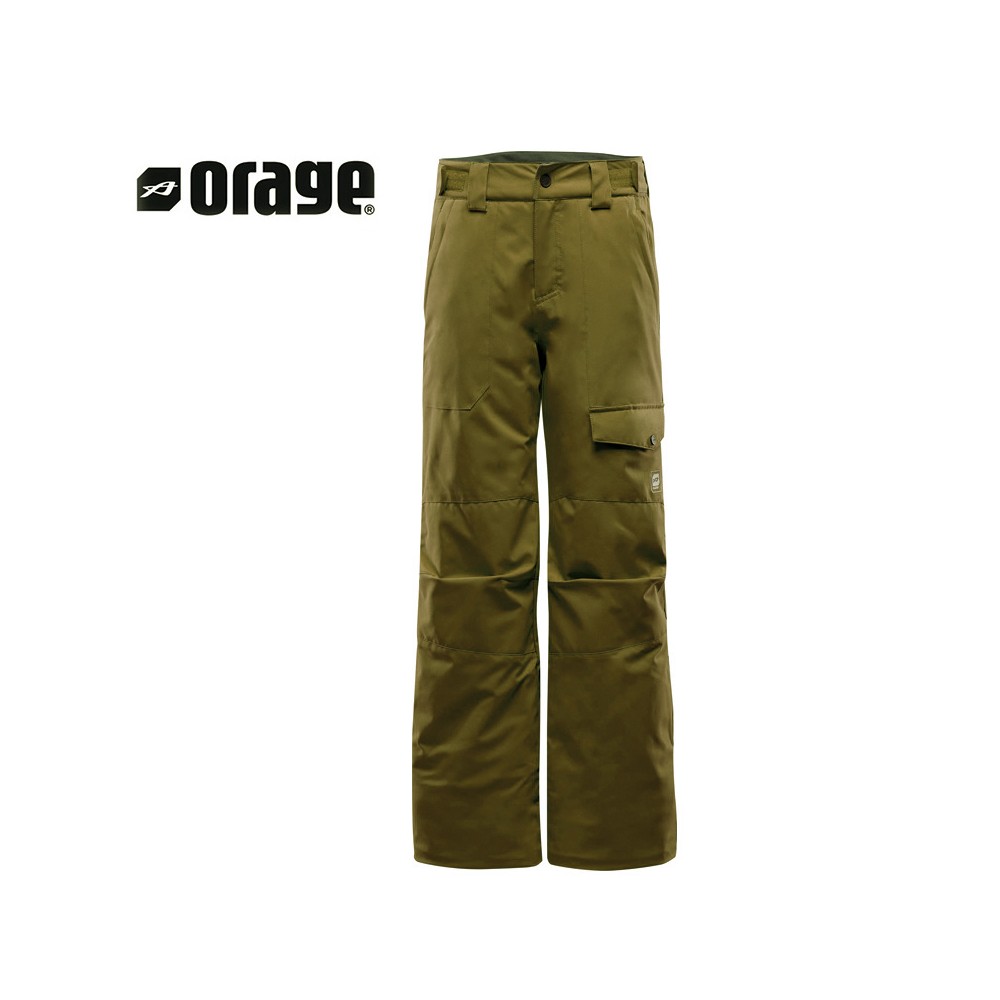 Pantalon de ski ORAGE Tarzo Kaki Garçon