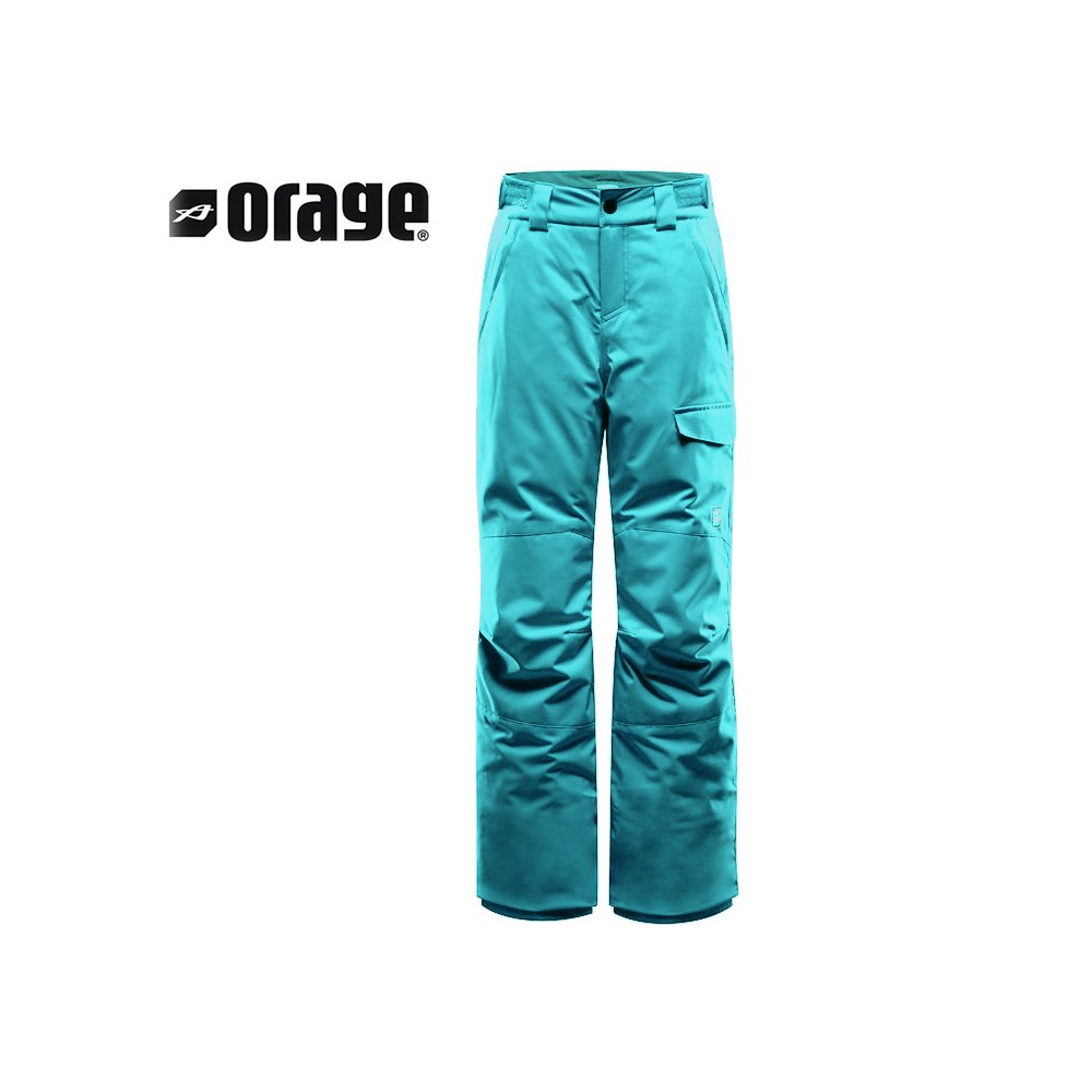 Pantalon de ski ORAGE Tassara Bleu turquoise Fille