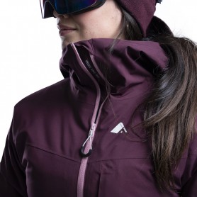 Veste de ski ORAGE Nina Lie de vin / Rose Femme