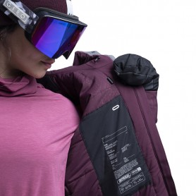 Veste de ski ORAGE Nina Lie de vin / Rose Femme