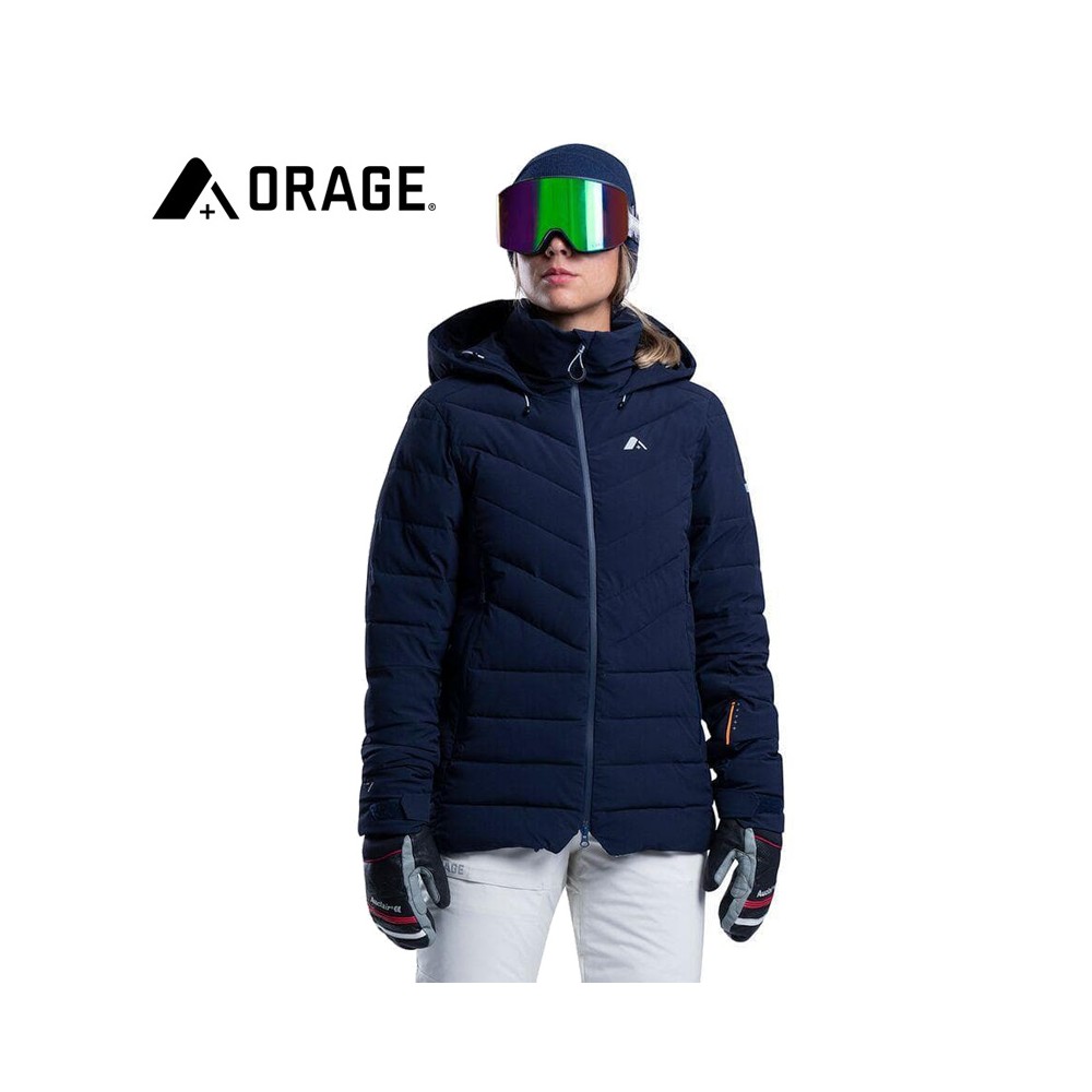 Doudoune de ski ORAGE Riya Bleu marine Femme