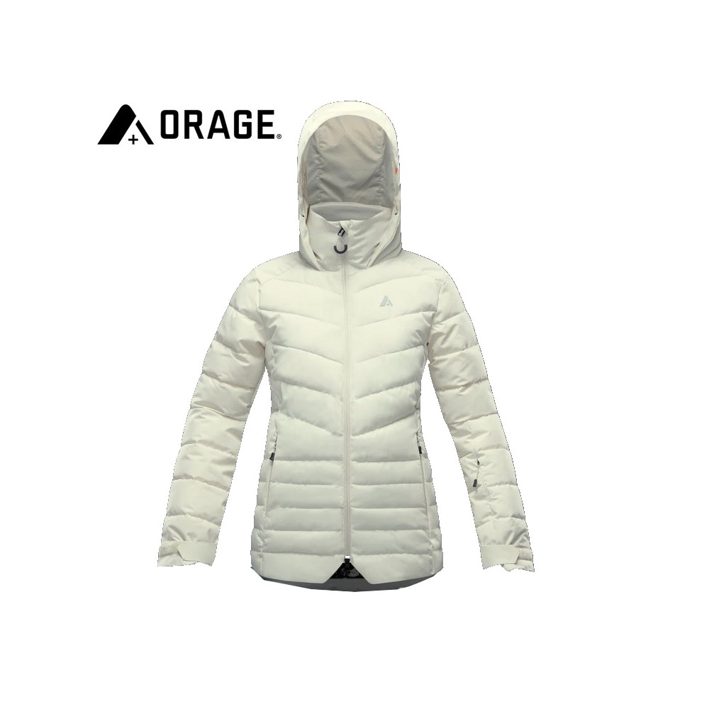 Doudoune de ski ORAGE Riya Ecru Femme