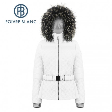 manteau ski capuche fourrure