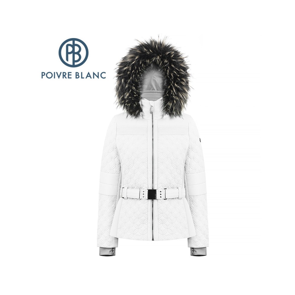 manteau poivre blanc femme