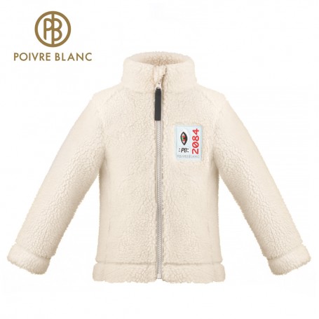 Veste polaire POIVRE BLANC W21-1510 BBBY Ecru BB Garcon