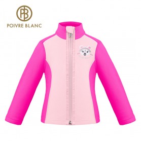 Veste polaire POIVRE BLANC W21-1500 BBGL/N Rose BB Fille