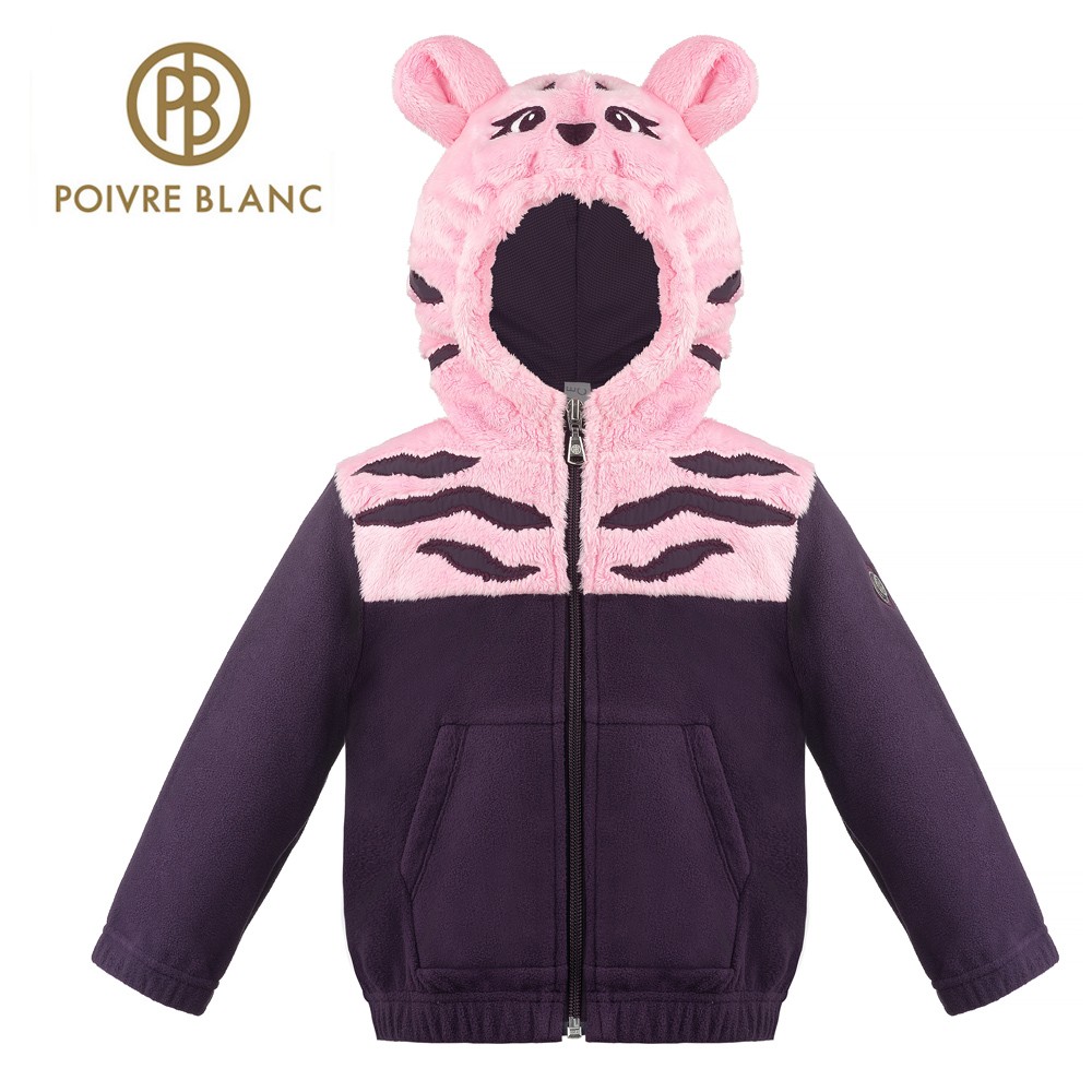 Veste polaire POIVRE BLANC W21-1606 BBGL Violet BB Fille