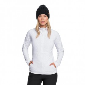 Sweat polaire zippée ROXY Cascade Blanc Femme