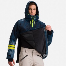 Anorak de ski ROSSIGNOL Exces Ride Free Bleu marbré Homme