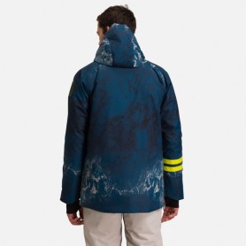 Anorak de ski ROSSIGNOL Exces Ride Free Bleu marbré Homme