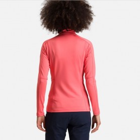 Maillot thermique ROSSIGNOL Classique 1/2 zip Corail Femme