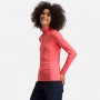 Maillot thermique ROSSIGNOL Classique 1/2 zip Corail Femme