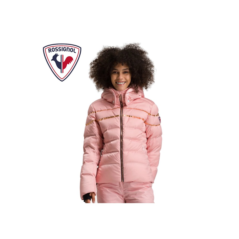 Doudoune de ski ROSSIGNOL Hiver Satin Rose Femme