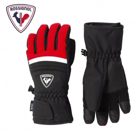 Gants de ski ROSSIGNOL Tech Noir/Rouge Junior