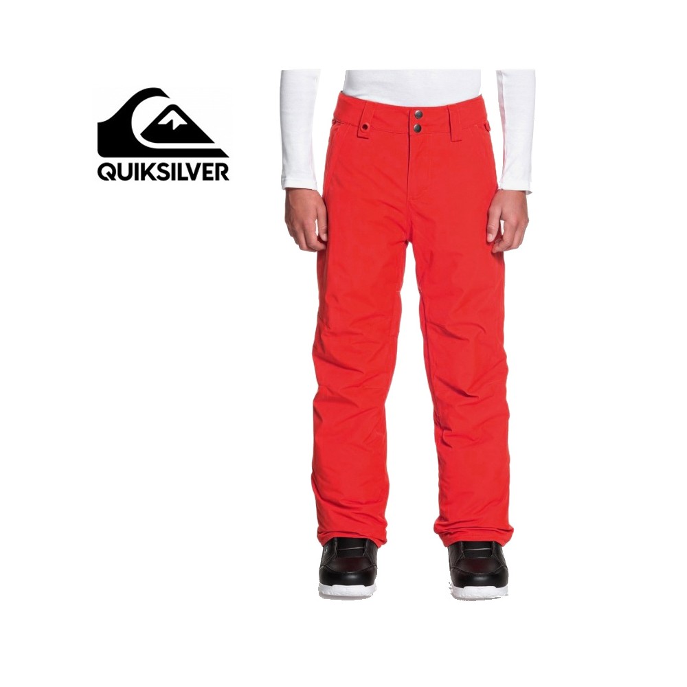Pantalon de ski QUIKSILVER Estate Rouge Junior