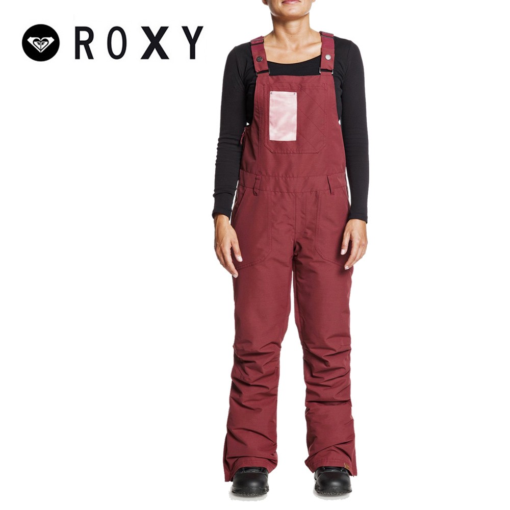 Salopette de ski ROXY Rideout Lie de Vin Femme