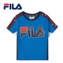 T-shirt FILA Dean Taped Bleu Electrique Junior