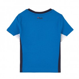 T-shirt FILA Dean Taped Bleu Electrique Junior
