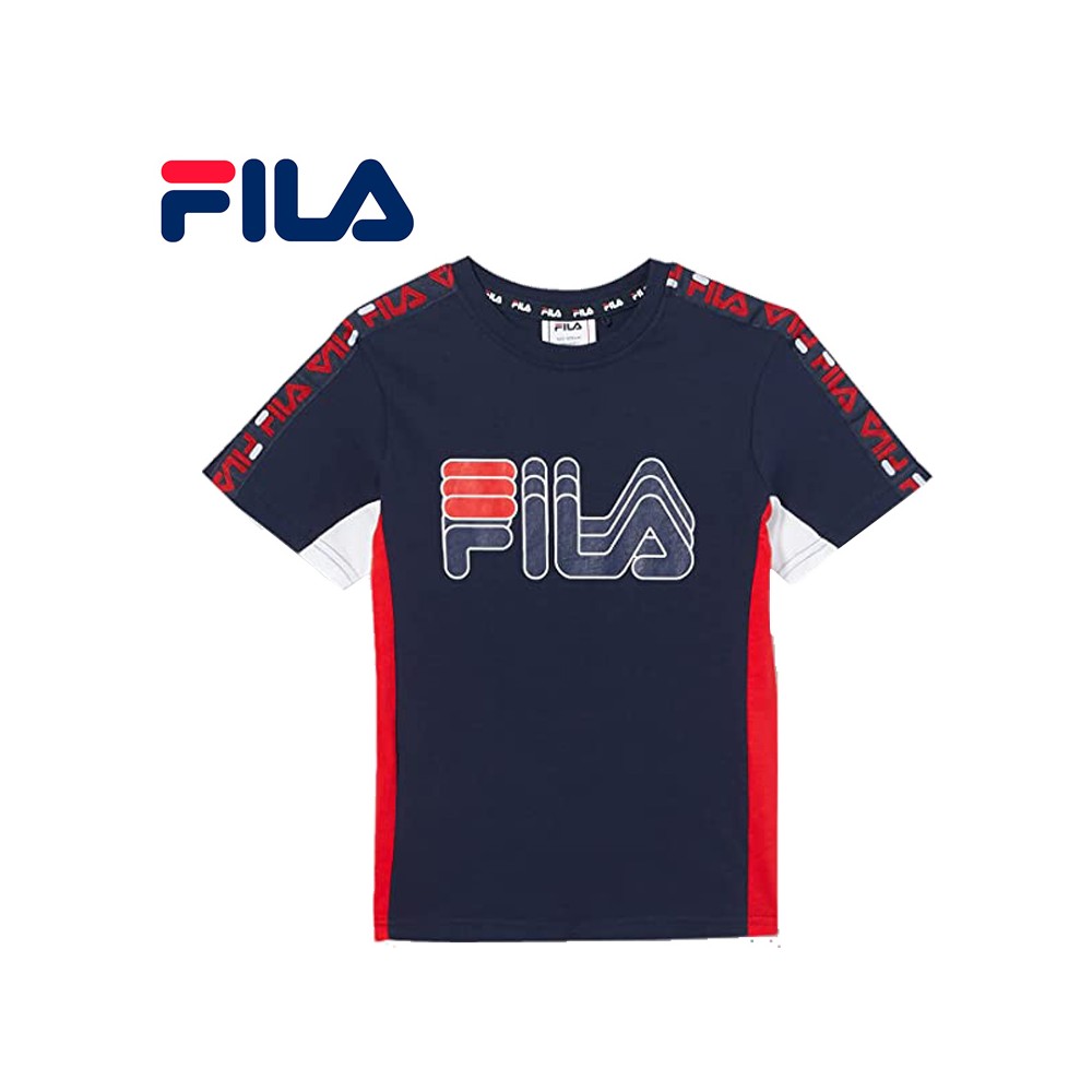 T-shirt FILA Dean Taped Bleu marine Junior