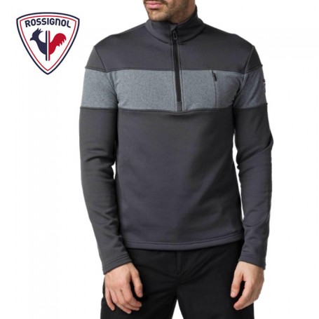 Maillot ROSSIGNOL Palmares 1/2 Zip Gris Homme